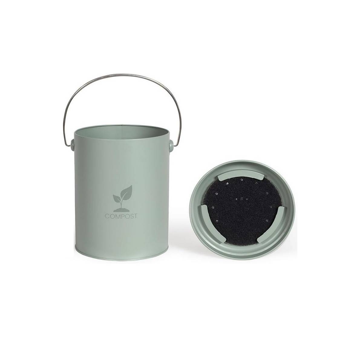 Livoo - Seau à compost de cuisine 6l vert MES154V Livoo - Image 3