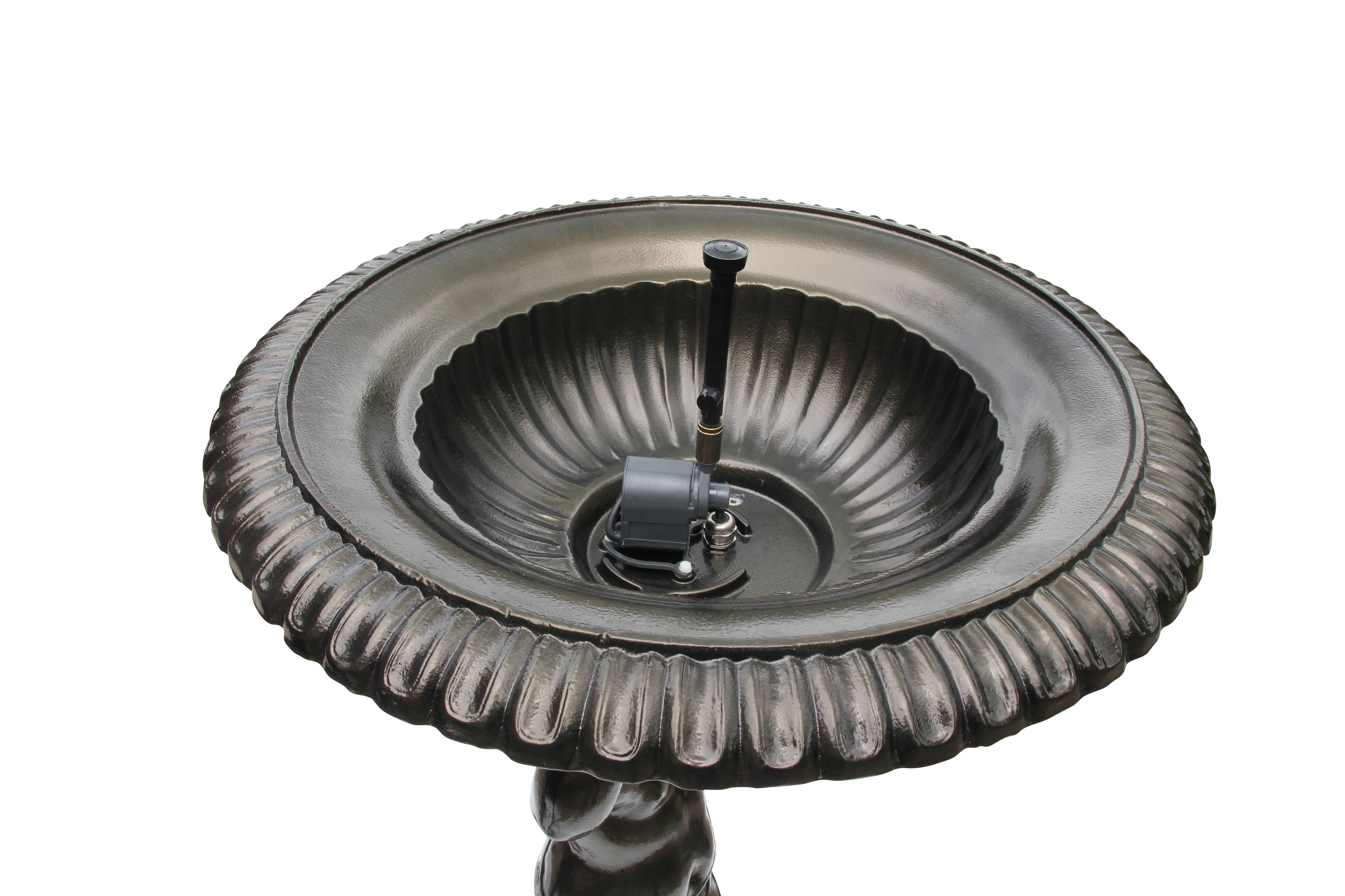 Fontaine à l'angelot vieux bronze H. 100cm X L. 70cm, Dommartin - Image 4