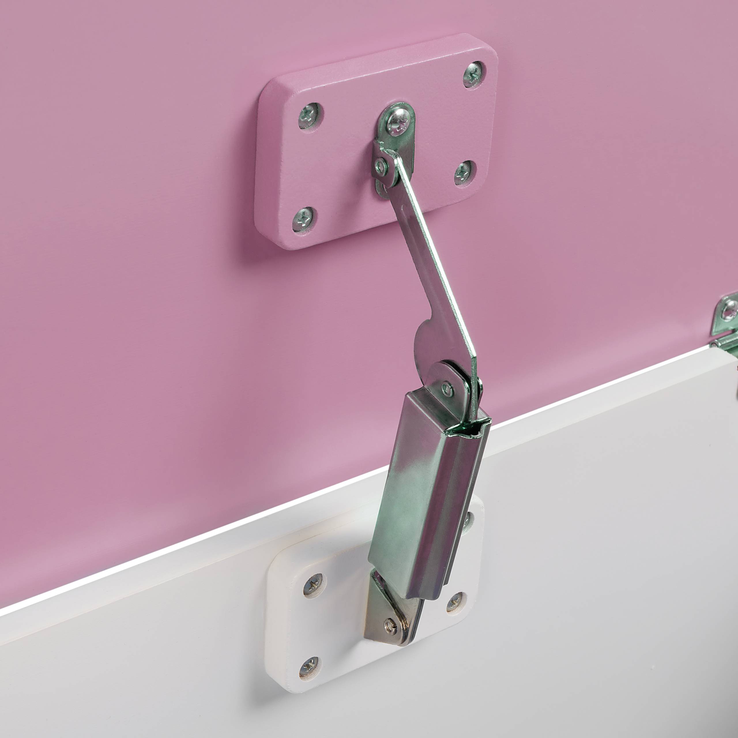 Armoire de rangement Rose en MDF Couvercle et Étagère pour Chambre d'Enfant Style Moderne - Image 7