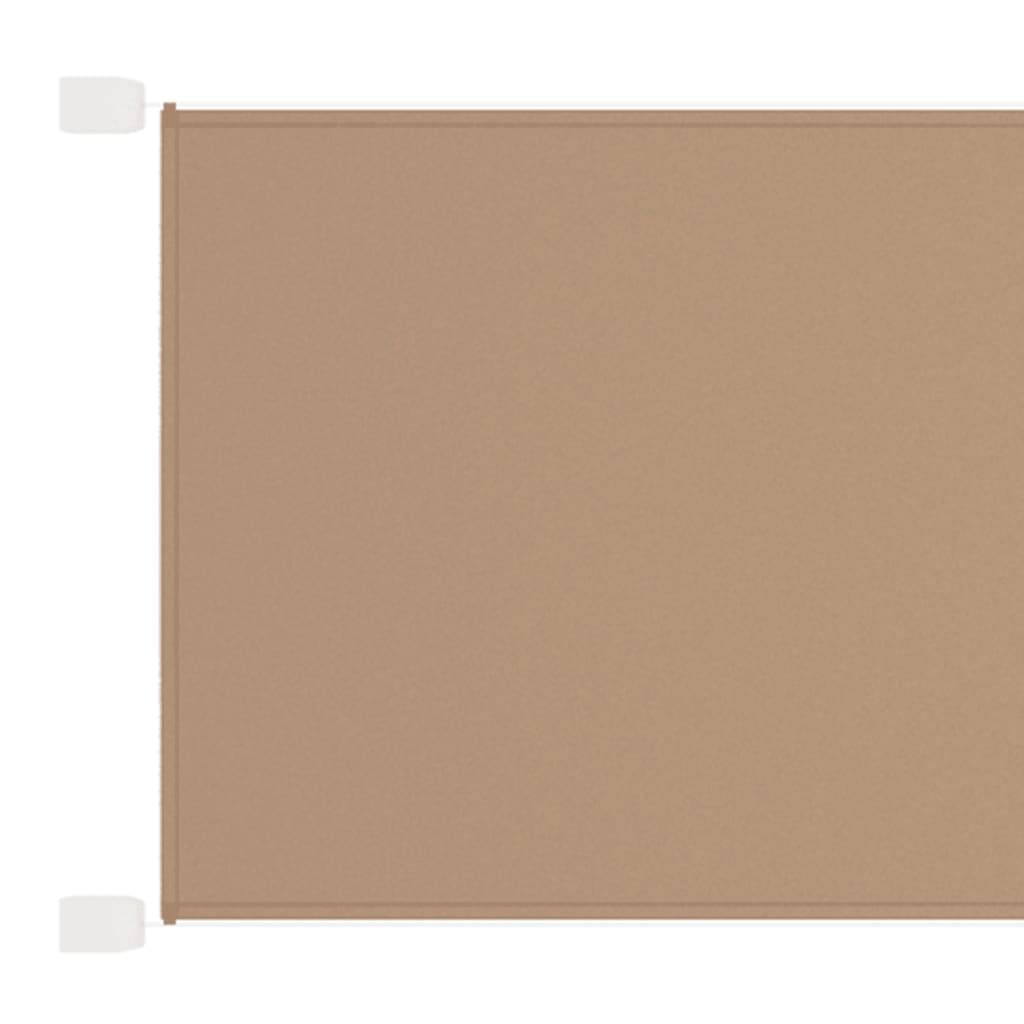 Helloshop26 - Auvent vertical 100x600 cm tissu oxford taupe - Image 1