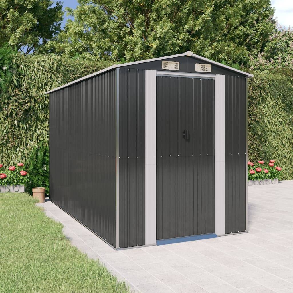 Vidaxl - Abri de jardin Anthracite 192x357x223 cm Métal galvanisé vidaXL 3147451 - Image 1