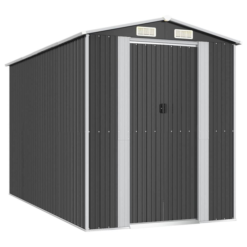 Vidaxl - Abri de jardin Anthracite 192x357x223 cm Métal galvanisé vidaXL 3147451 - Image 2