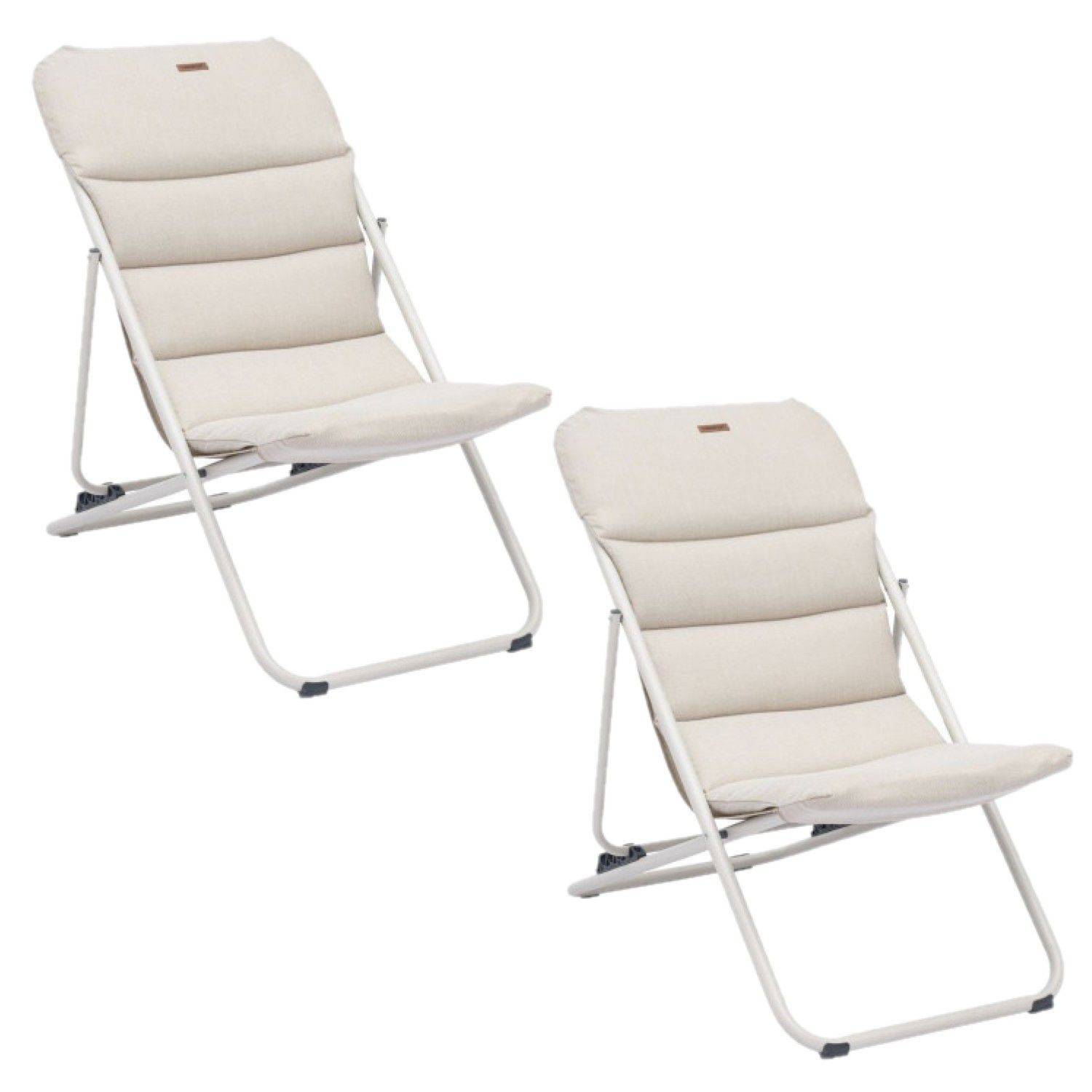 Hesperide - Lot de 2 chiliennes de jardin pliante NILLIA - Hespéride - Image 1