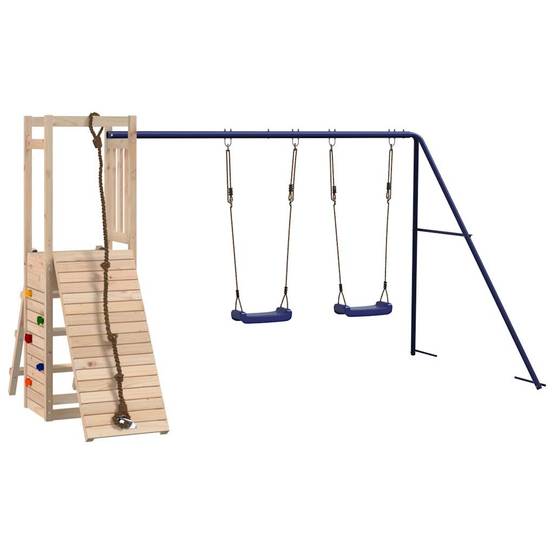 Aire de jeux d'extérieur - Jeu Plein air enfant bois de pin massif-JU1511 - Image 1