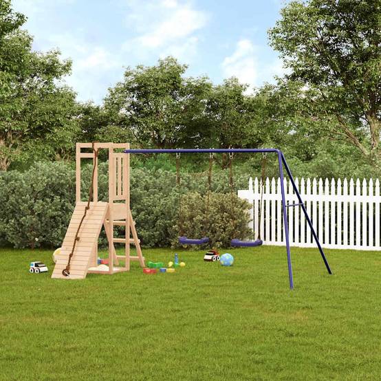 Aire de jeux d'extérieur - Jeu Plein air enfant bois de pin massif-JU1511 - Image 2
