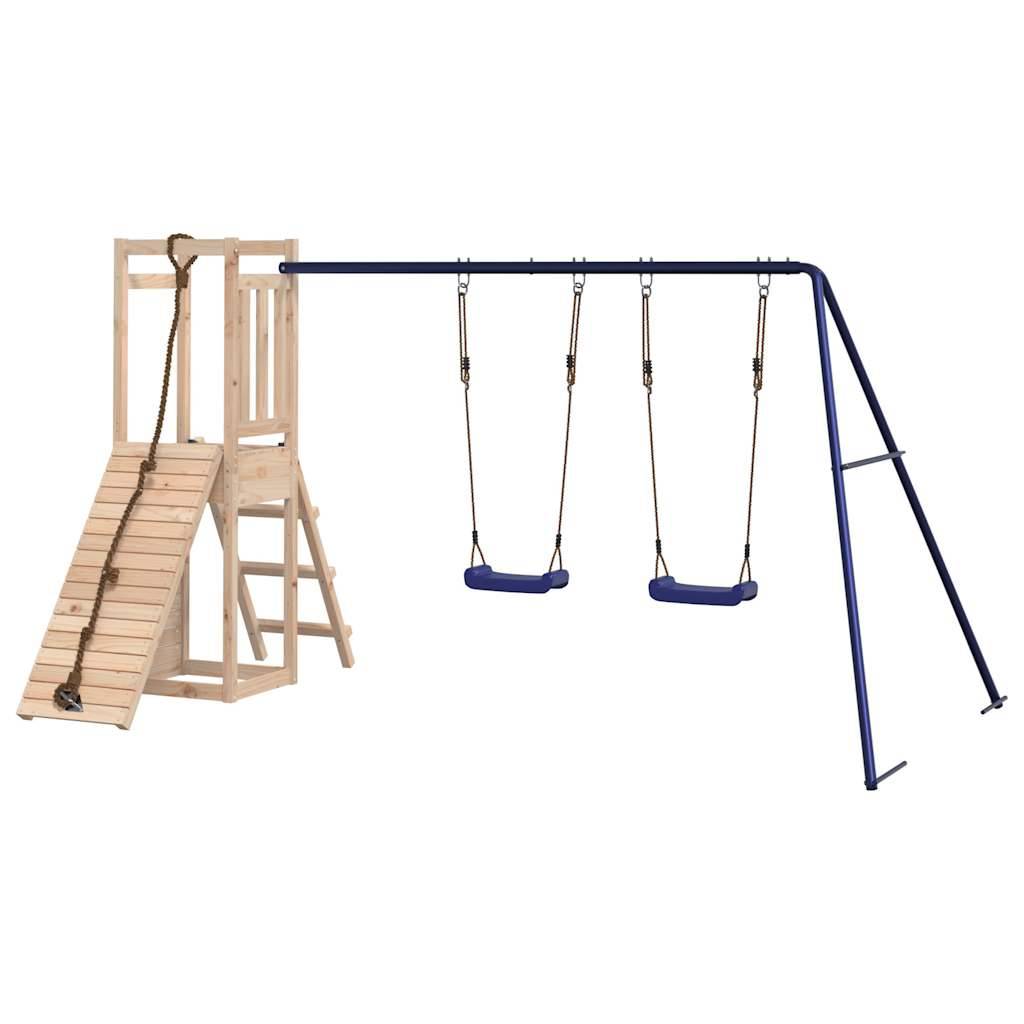 Aire de jeux d'extérieur - Jeu Plein air enfant bois de pin massif-JU1511 - Image 7