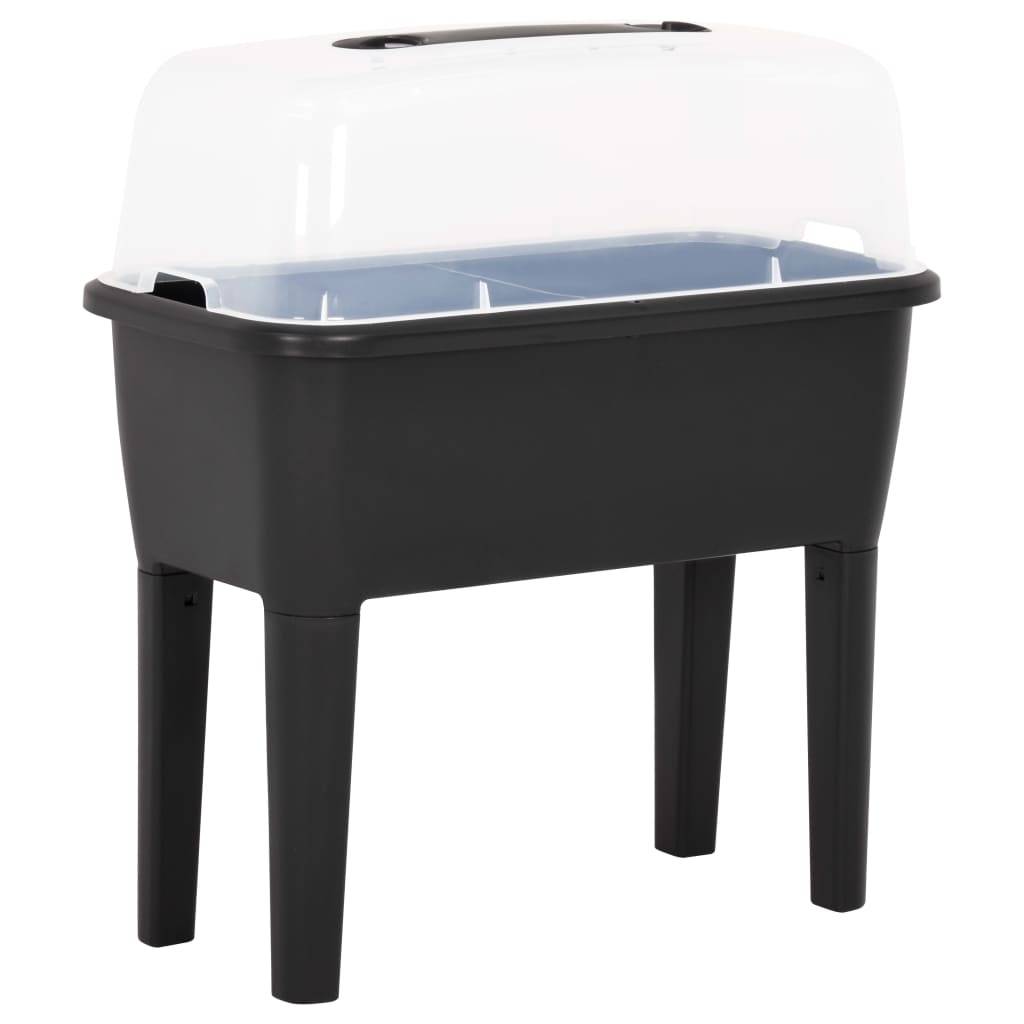Helloshop26 - Jardinière lit surélevé plantes fleurs jardin 77 x 38,7 x 82 cm PP - Image 1