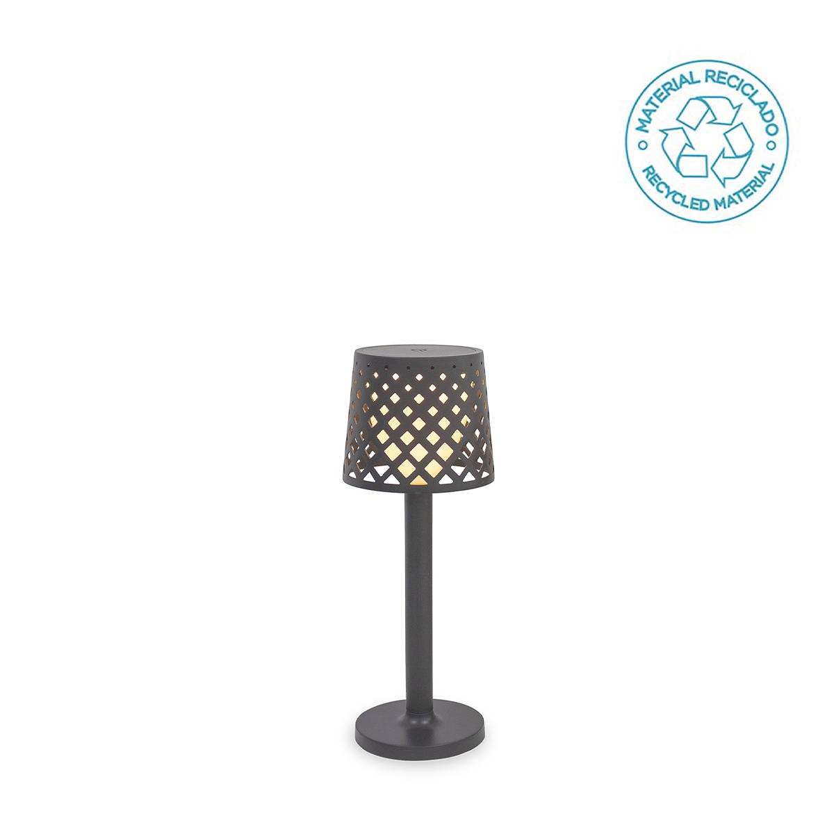 Lampe de table avec batterie rechargeable. Lumière LED chaude. Fabriquée en Espagne. GRETITA - Image 1
