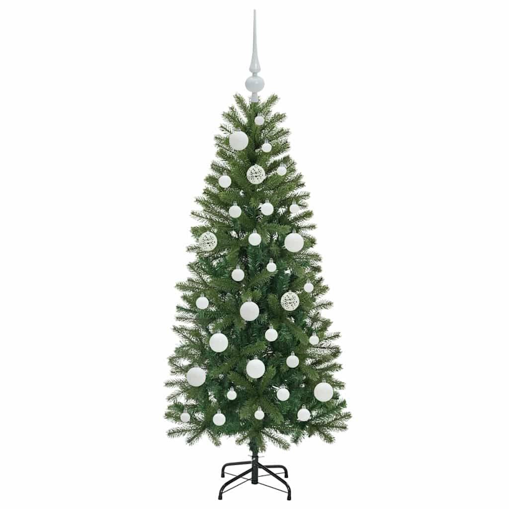 Sapin de Noël | Arbre de Noël artificiel avec 150 LED Vert 120 cm PE et PVC Maison Chic - Image 4