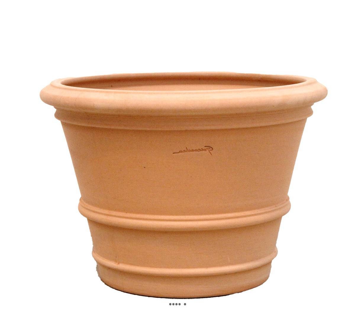 Artificielles - Cuvier moulure en terre cuite H 37 cm D 50 cm Terre cuite - dimhaut: H 40 cm - couleur: Terre cuite - Image 1