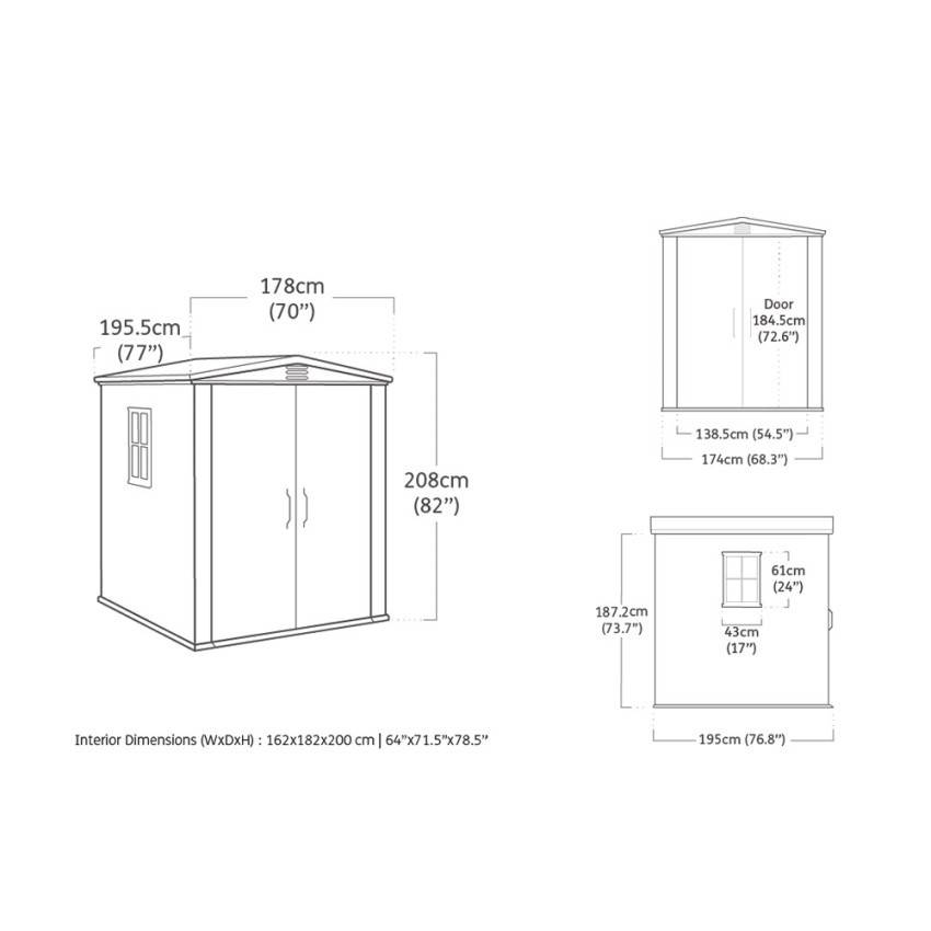 Keter - Abri de jardin Factor 3.34 m² - marron - KETER - Image 10