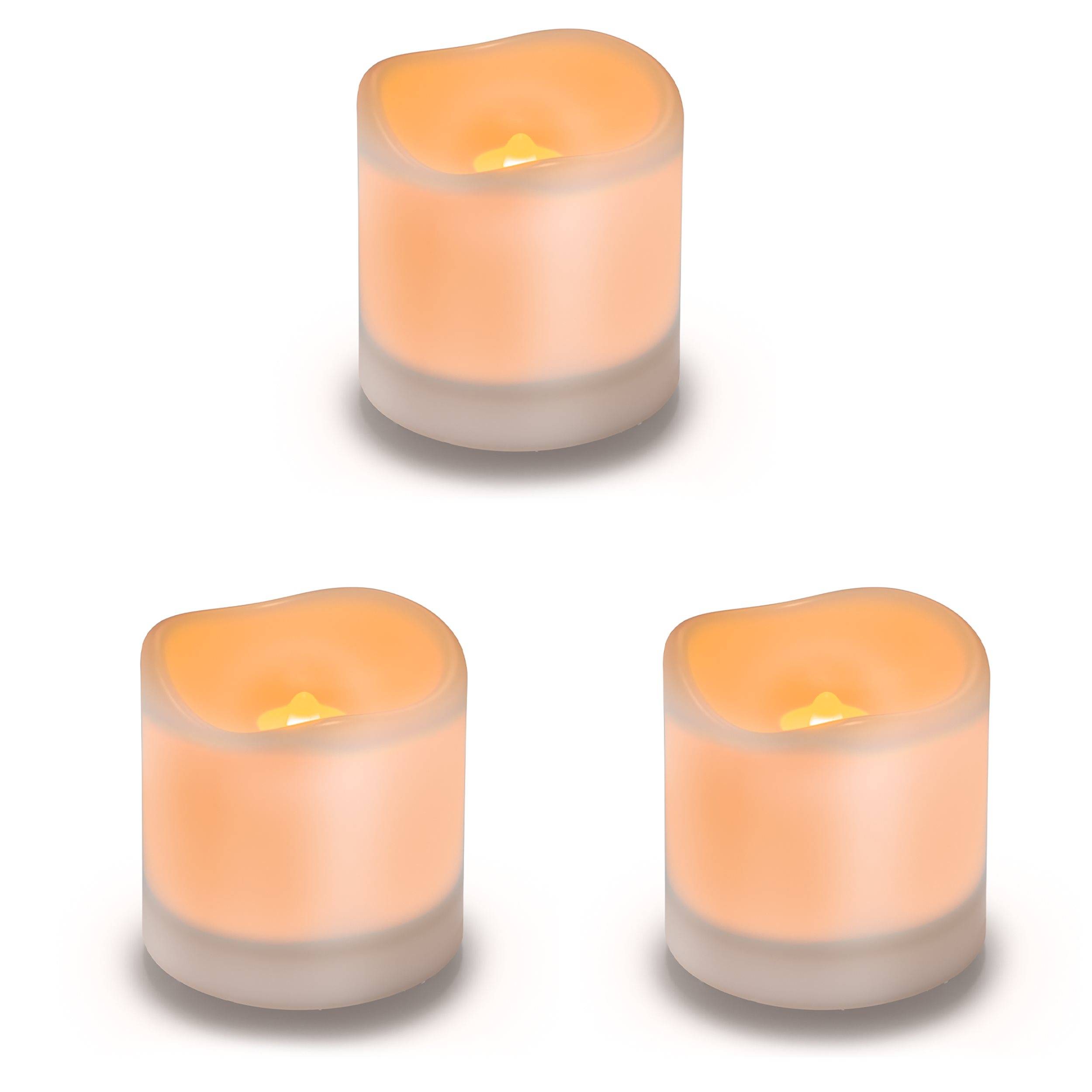 esotec - Lot de 3 bougies solaires à LED esotec Romantica Lumière vacillante Lumière solaire extérieure 102054 - Image 2