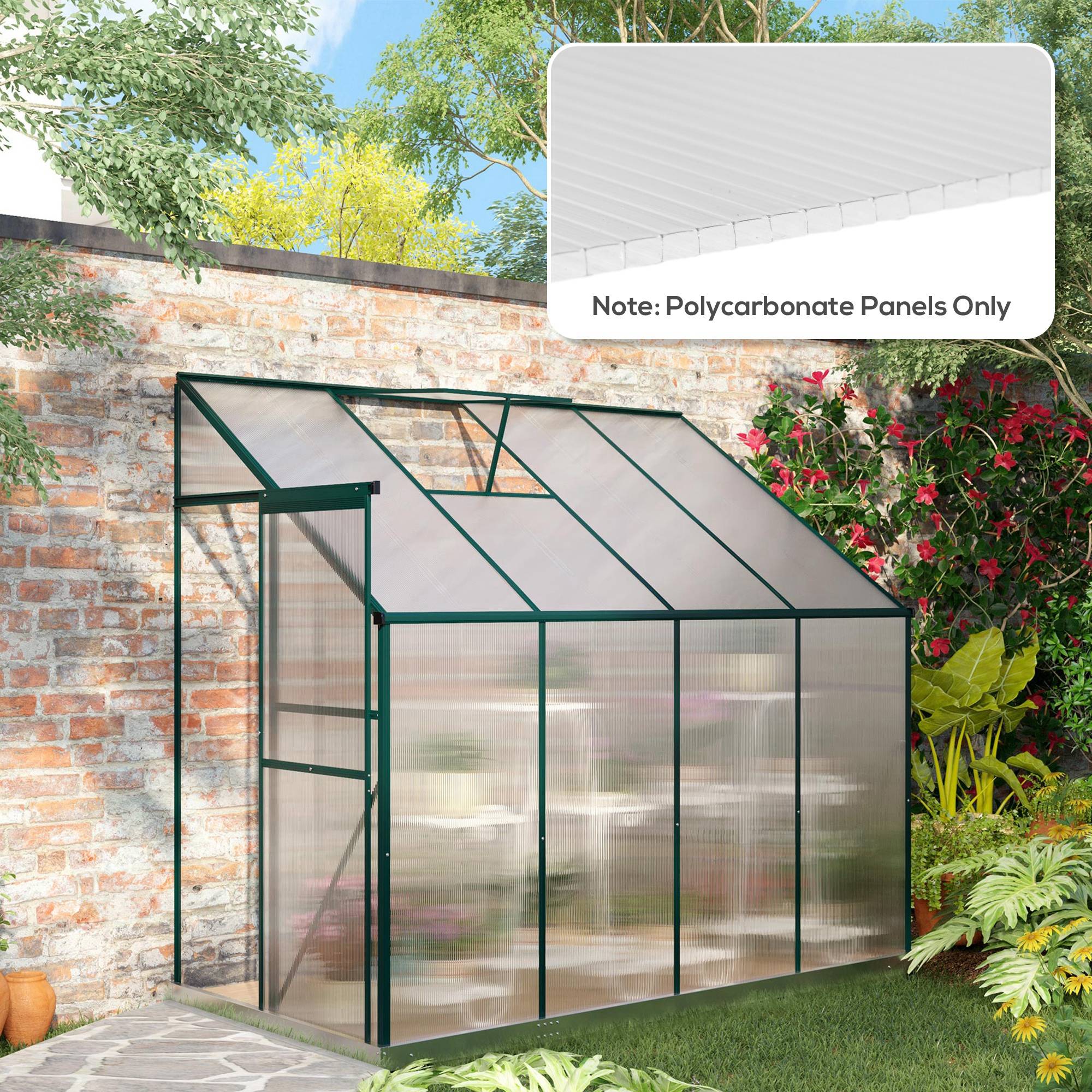 14 panneaux de polycarbonate alvéolaire 4 mm, résistant aux UV, personnalisable, dim. d'un panneau 121L x 61l cm - Image 3