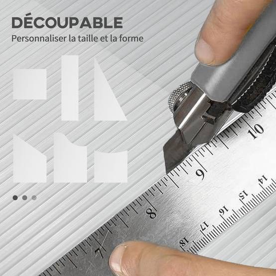 14 panneaux de polycarbonate alvéolaire 4 mm, résistant aux UV, personnalisable, dim. d'un panneau 121L x 61l cm - Image 7