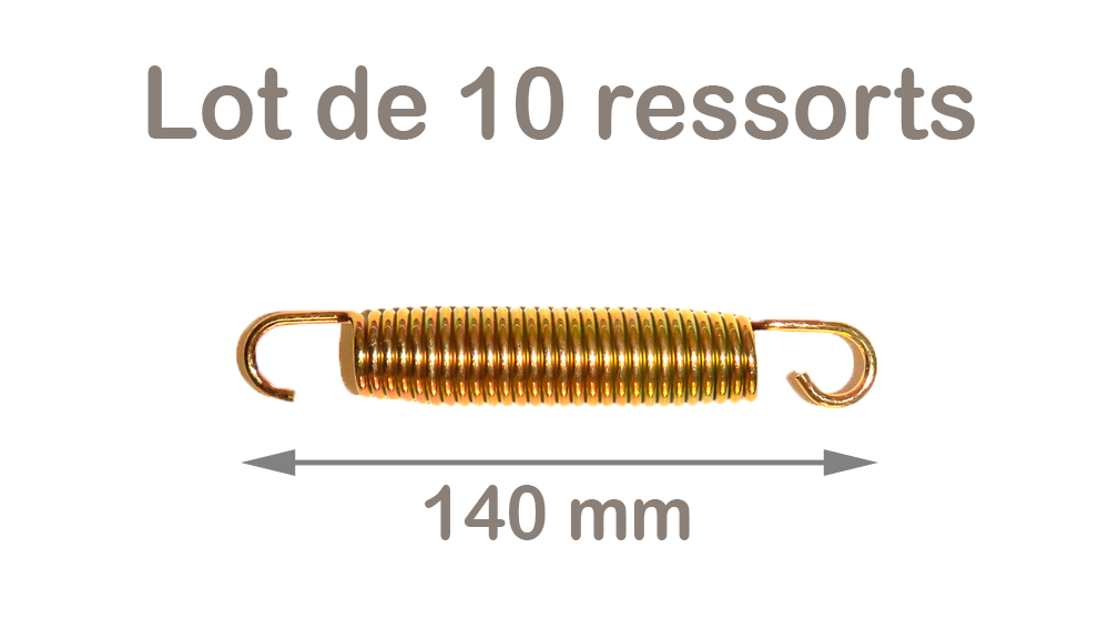 Kangui - Lot de 10 ressorts trampoline Gold 140 mm Kangui - Image 2
