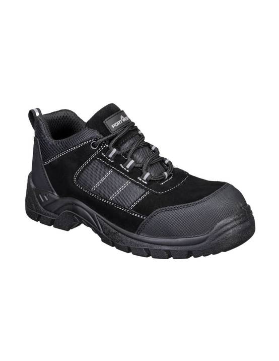 Chaussures Basses Composite Textile Suede S1 Sr Fo - Taille 39 - Noir - Portwest