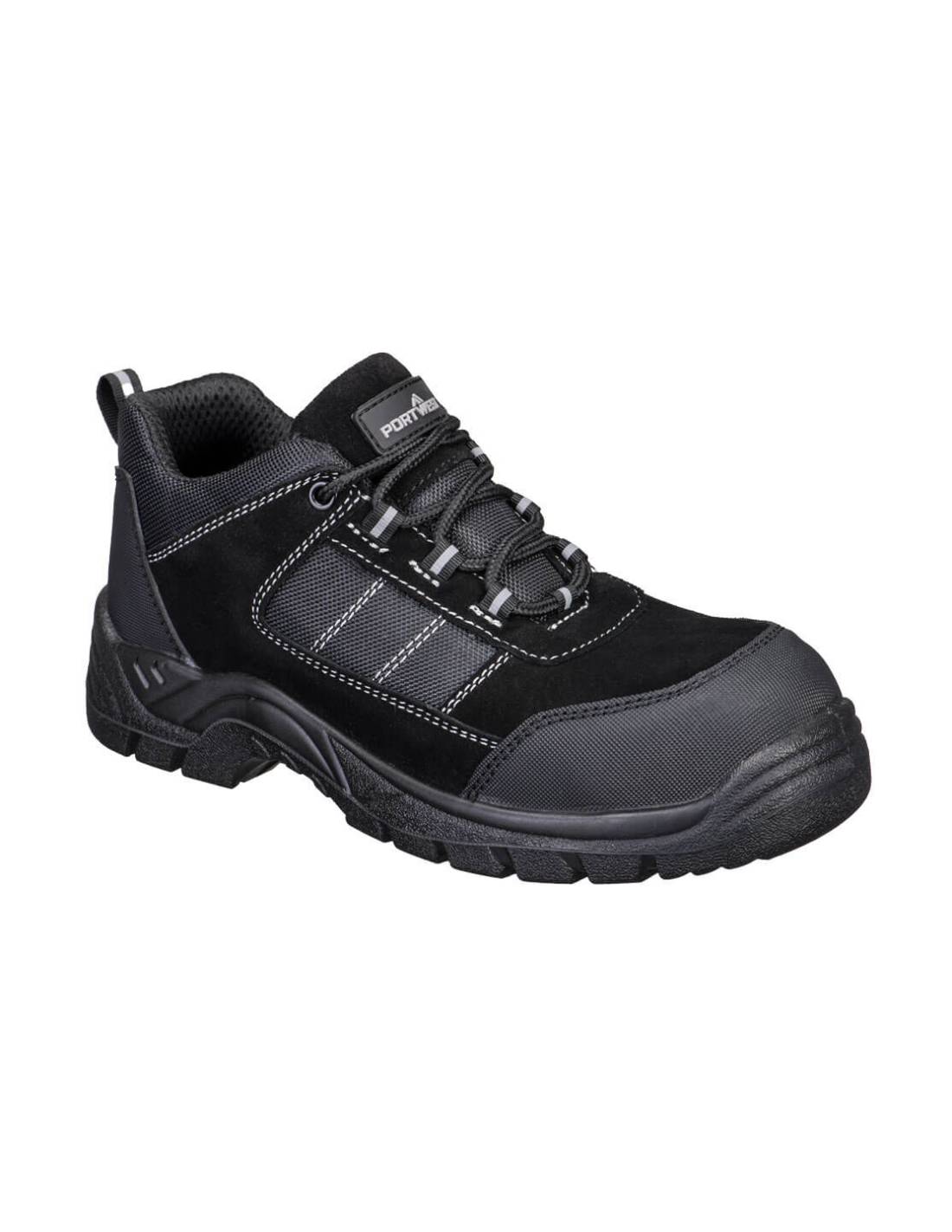 Chaussures Basses Composite Textile Suede  S1 Sr Fo - Taille 39 - Noir - Portwest