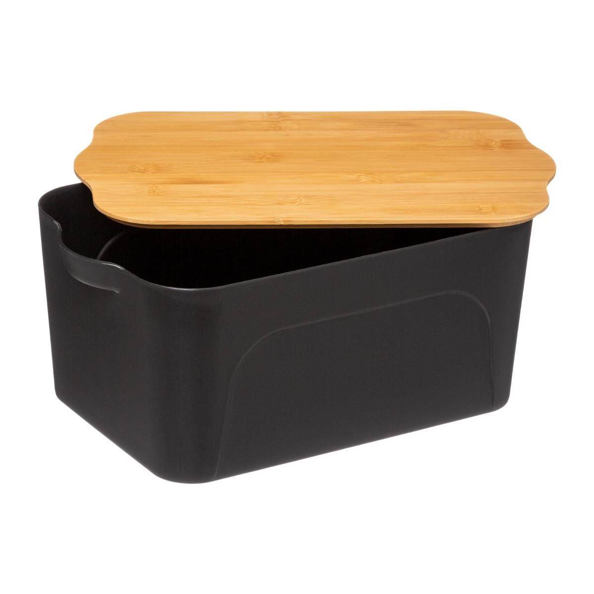 Boîte de rangement  "Bambou" 6,5L Noir - Image 2