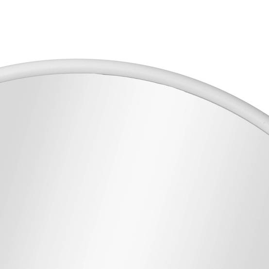 Miroir mural ovale 40 x 80 cm blanc mat - Image 5