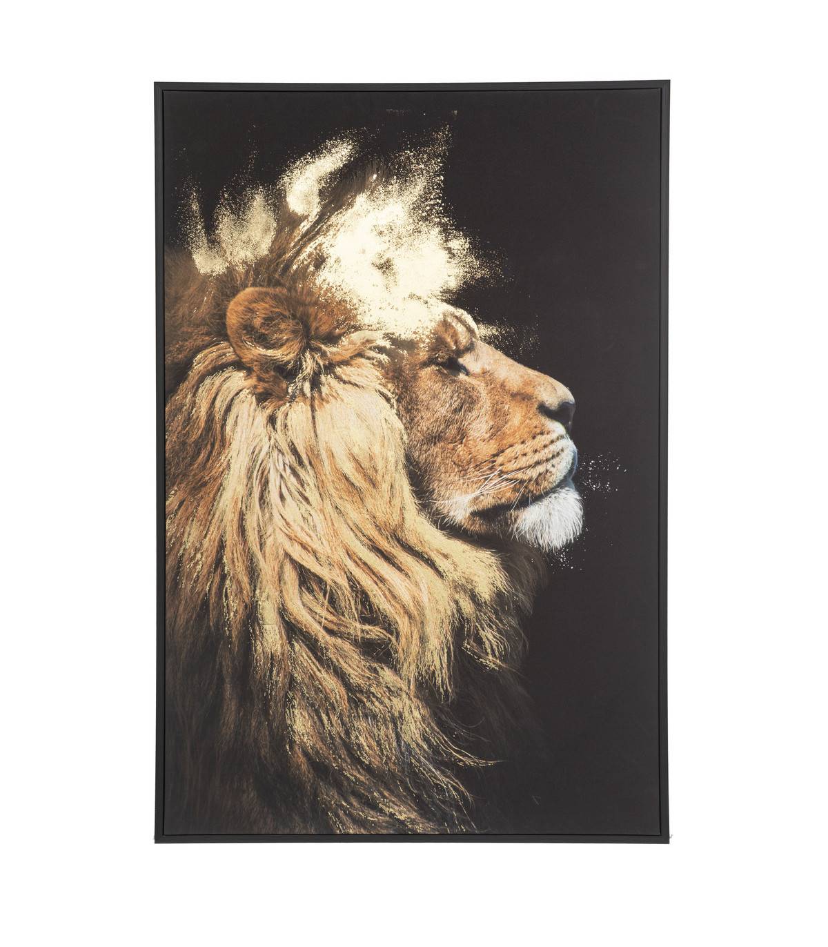Tableau Toile murale imprimée et encadrée Lion 60 x 90 cm - Image 1