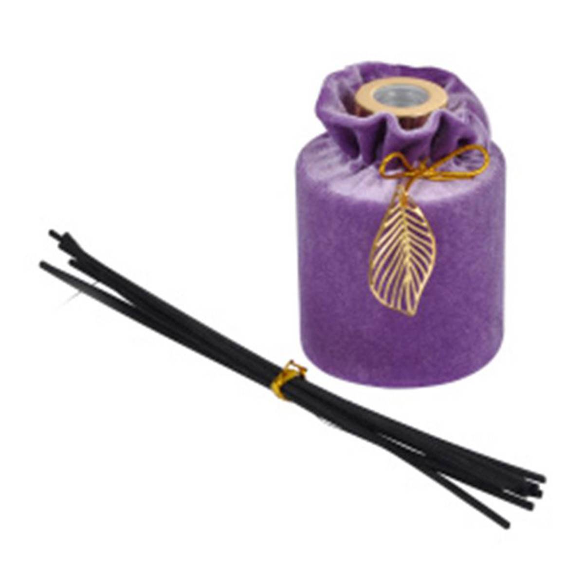 Paris Prix - Diffuseur de Parfum Velours "Pendentif" 100ml Violet