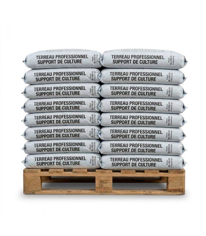 Florivert - Palette de 20 sacs de 50L de substrat gazon pour regarnissage de pelouses Florivert NEG01645-20x500 - Image 1
