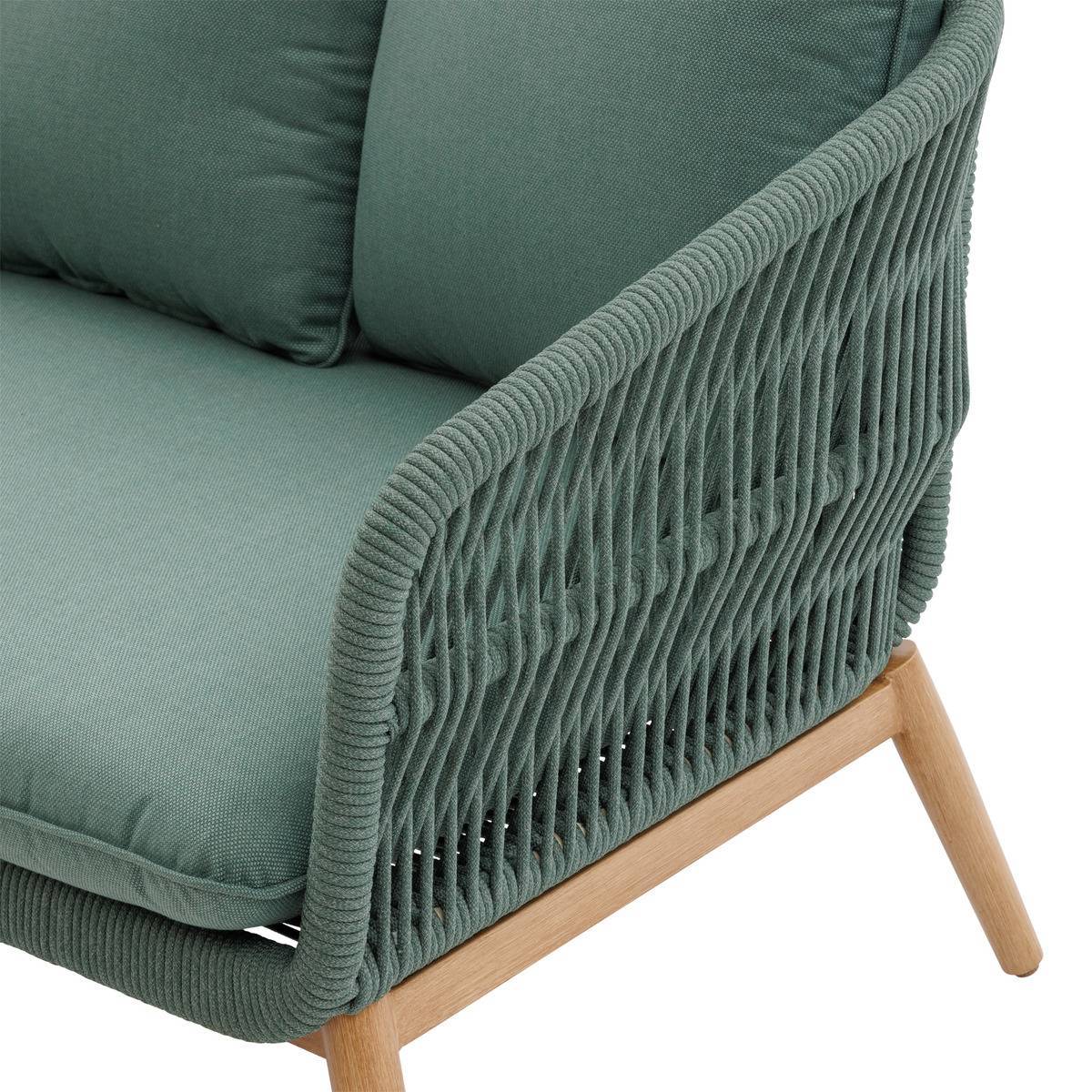 Hesperide - Fauteuil de salon de jardin "Orissa" vert olive polyester et acier Hespéride - Image 3