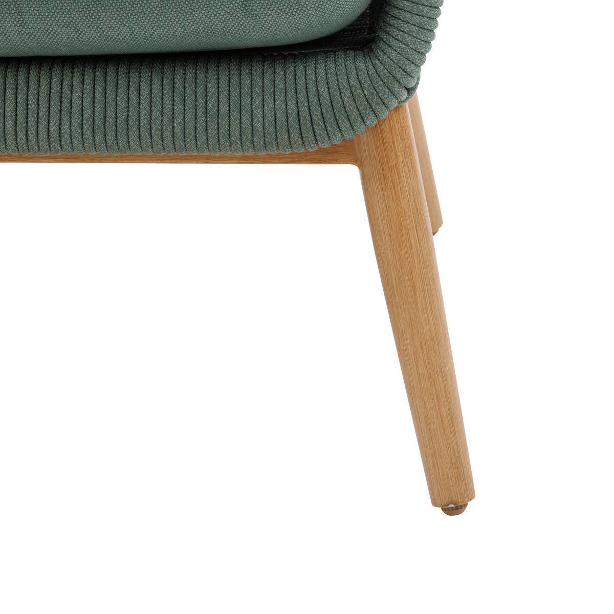 Hesperide - Fauteuil de salon de jardin "Orissa" vert olive polyester et acier  Hespéride - Image 4
