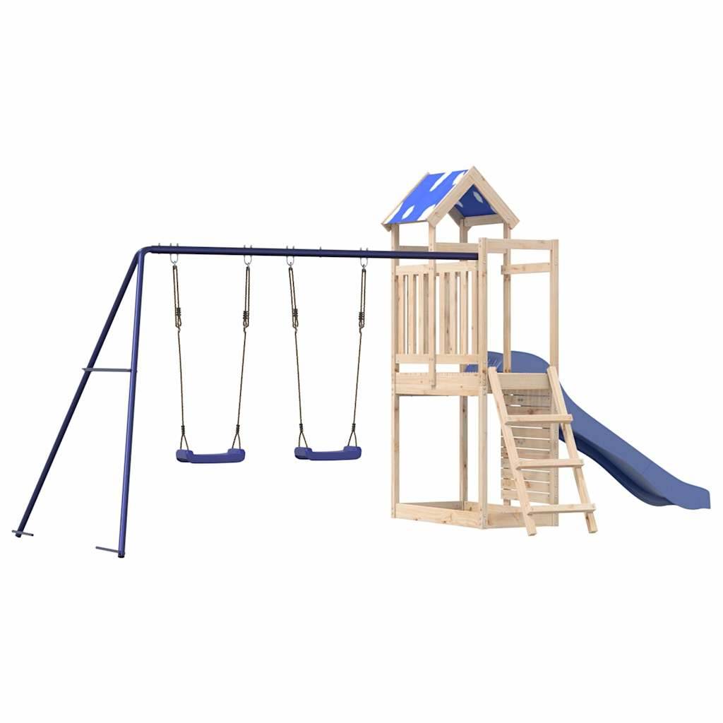Aire de jeux d'extérieur - Jeu Plein air enfant bois de pin massif-JU1510 - Image 1