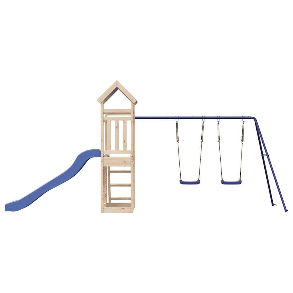 Aire de jeux d'extérieur - Jeu Plein air enfant bois de pin massif-JU1510 - Image 7