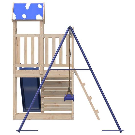 Aire de jeux d'extérieur - Jeu Plein air enfant bois de pin massif-JU1510 - Image 6