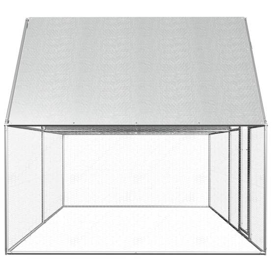 Poulailler 4 x 2 x 2 m avec un toit résistant à l'eau acier galvanisé - Image 3