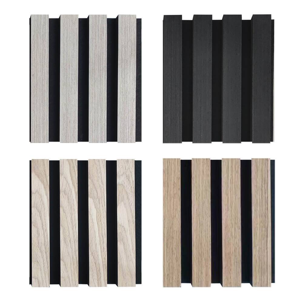 Home Deluxe - Home Deluxe – Pack d'échantillons de panneaux acoustiques – 6 échantillons, dimensions : 12 x 15 x 2 cm, décor : chêne, matériau : feutre et MDF I