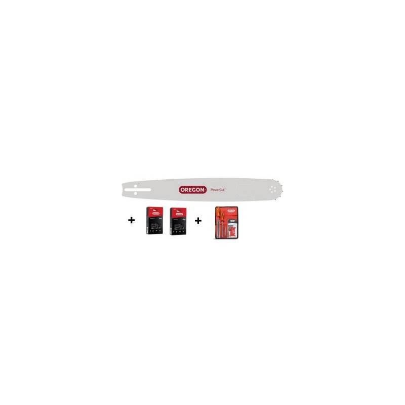 Oregon - Kit forestier Pro 50cm guide PowerCut – OREGON – 2 chaînes + kit d'affûtage – 649557 - Image 1