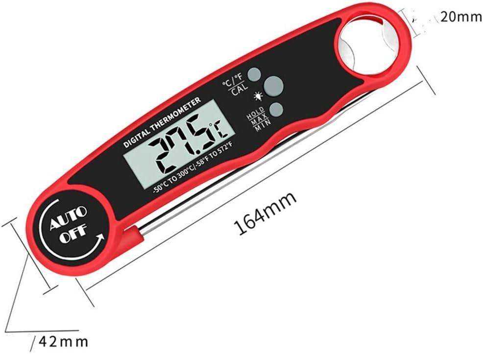 Thermomètre de Cuisson Numérique Rouge - IntiMeg - Image 3