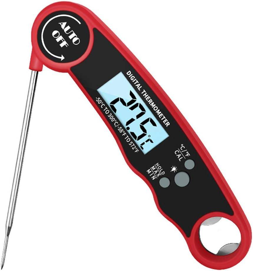 Thermomètre de Cuisson Numérique Rouge - IntiMeg - Image 1