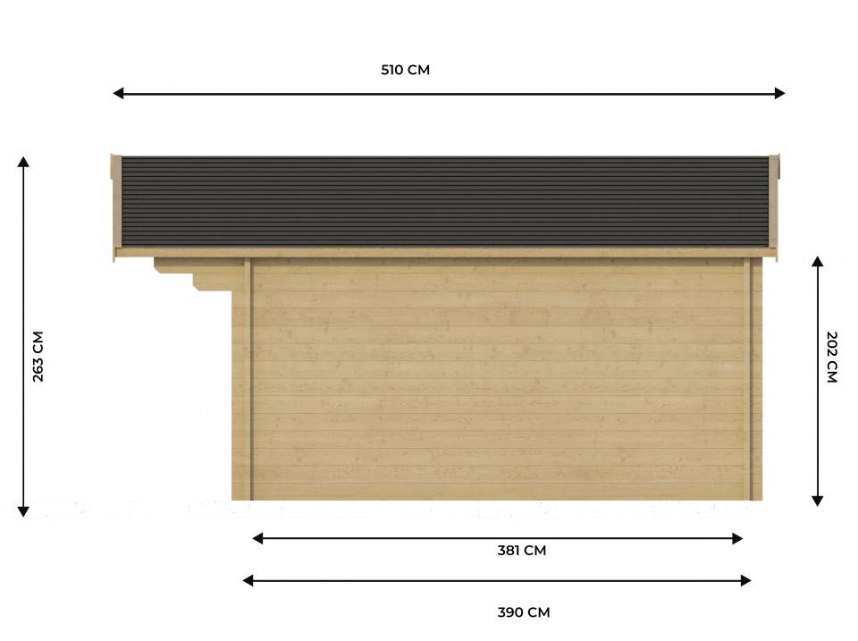 Direct Abris - Chalet de Jardin CLAIRA 18m2 - Epaisseurs des madriers : 44mm - Double Vitrage - Abri de Jardin - Bois Nordique - Image 3