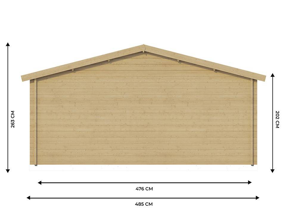 Direct Abris - Chalet de Jardin CLAIRA 18m2 - Epaisseurs des madriers : 44mm - Double Vitrage - Abri de Jardin - Bois Nordique - Image 4