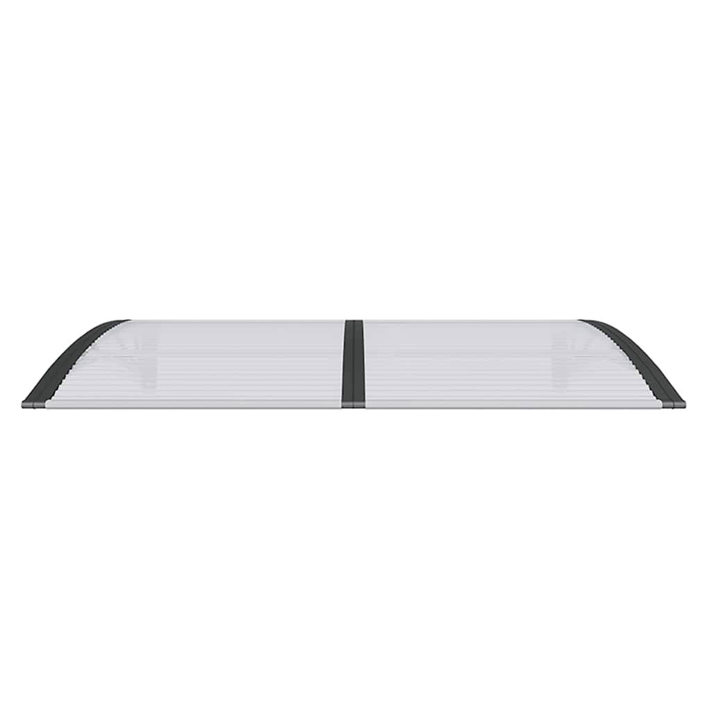 Store banne | Auvent de porte Noir 150x100 cm Polycarbonate Maison Chic - Image 4