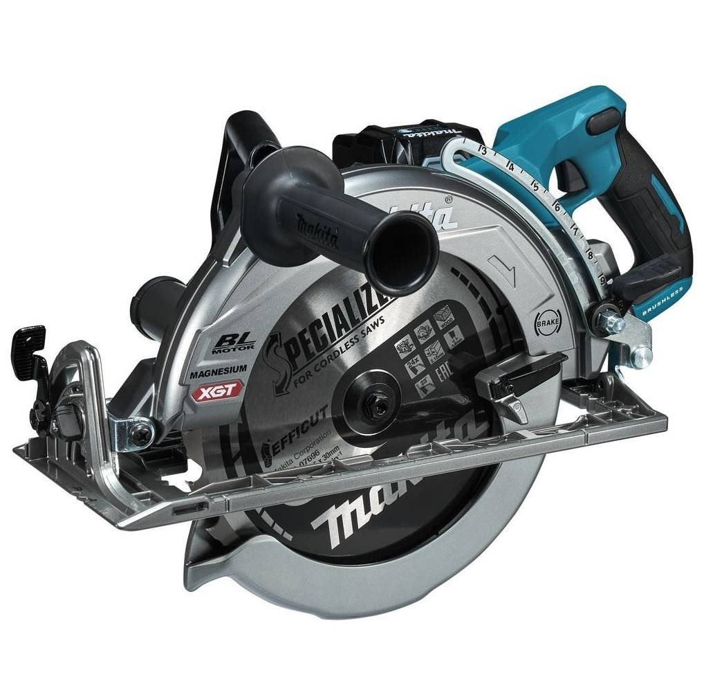 Makita - Scie circulaire sans fil 40V XGT à poignée arrière 260 mm - MAKITA - avec 1 batterie 40V 5Ah - chargeur - RS002GT101 - Image 2