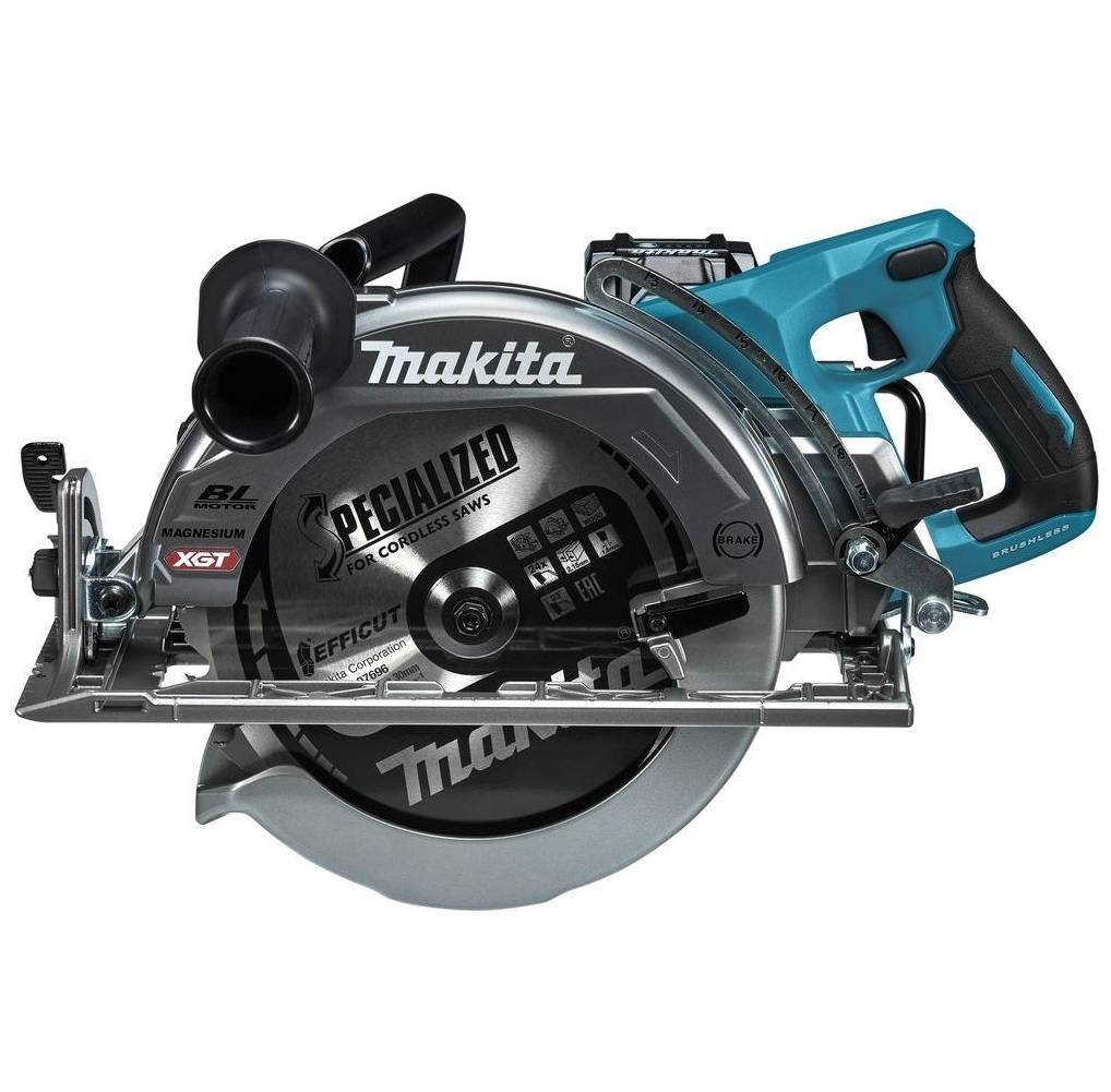Makita - Scie circulaire sans fil 40V XGT à poignée arrière 260 mm - MAKITA - avec 1 batterie 40V 5Ah - chargeur - RS002GT101 - Image 3