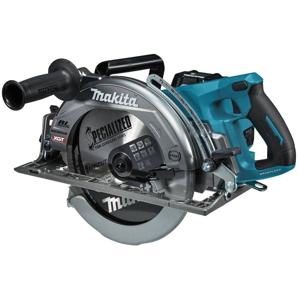 Makita - Scie circulaire sans fil 40V XGT à poignée arrière 260 mm - MAKITA - avec 1 batterie 40V 5Ah - chargeur - RS002GT101 - Image 4
