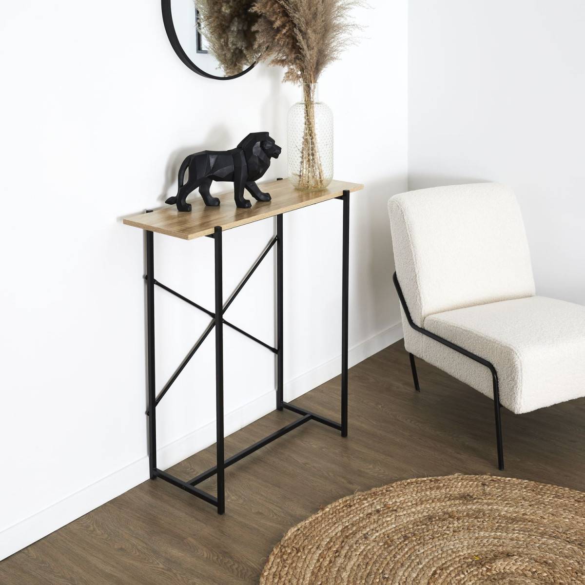 The Home Deco Factory - Console en mdf et métal Loka - Image 5