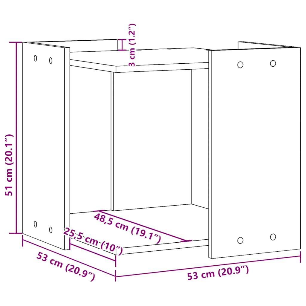 Prolenta Premium - Meuble à litière pour chat bois marron 53 x 53 x 51 cm - Prolenta premium p335.2 - Image 10