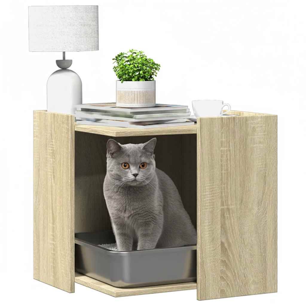 Prolenta Premium - Meuble à litière pour chat bois marron 53 x 53 x 51 cm - Prolenta premium p335.2 - Image 3