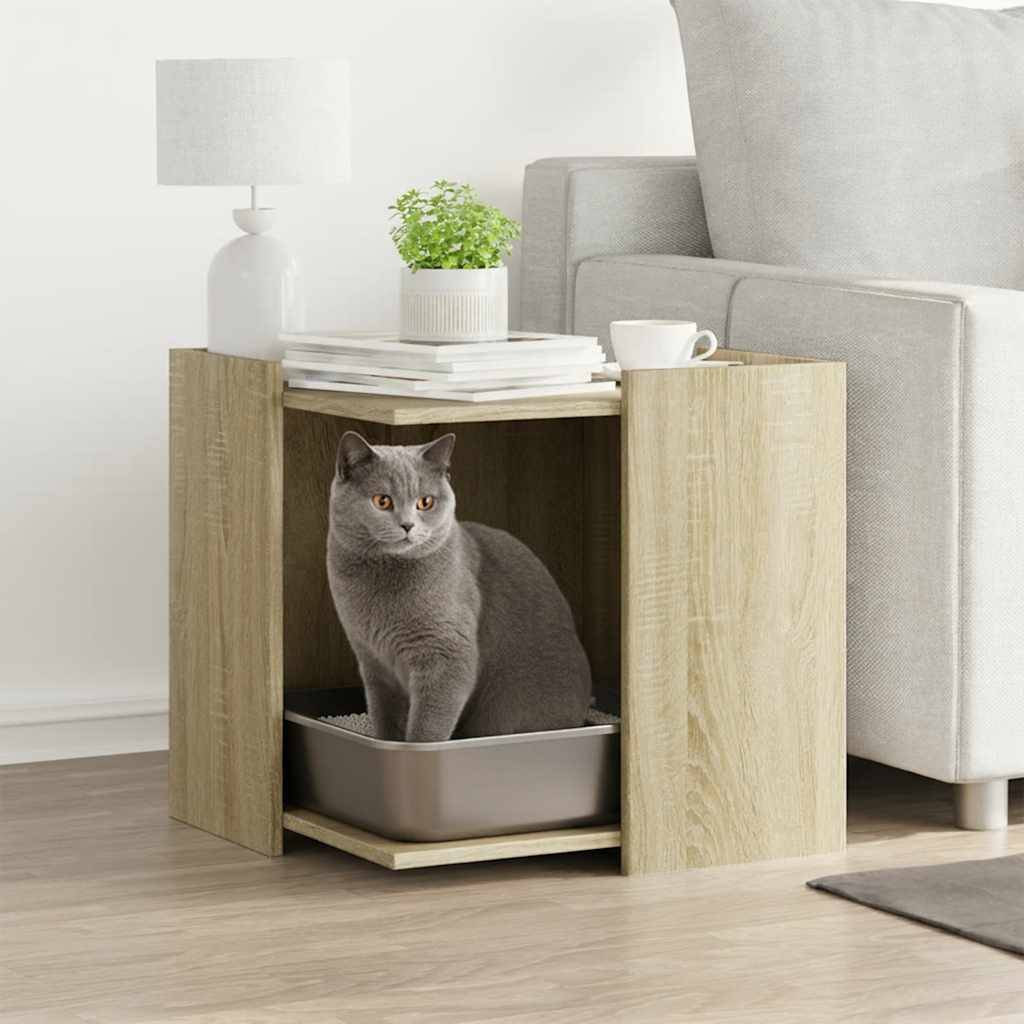 Prolenta Premium - Meuble à litière pour chat bois marron 53 x 53 x 51 cm - Prolenta premium p335.2 - Image 2