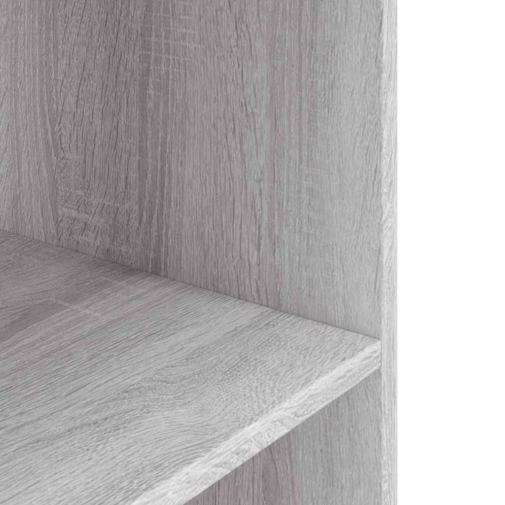 Meuble Aquarium Bois d'Ingénierie Support Rangement 80x35x60cm Gris Sonoma - ComfortXL Outdoor Living - Image 6