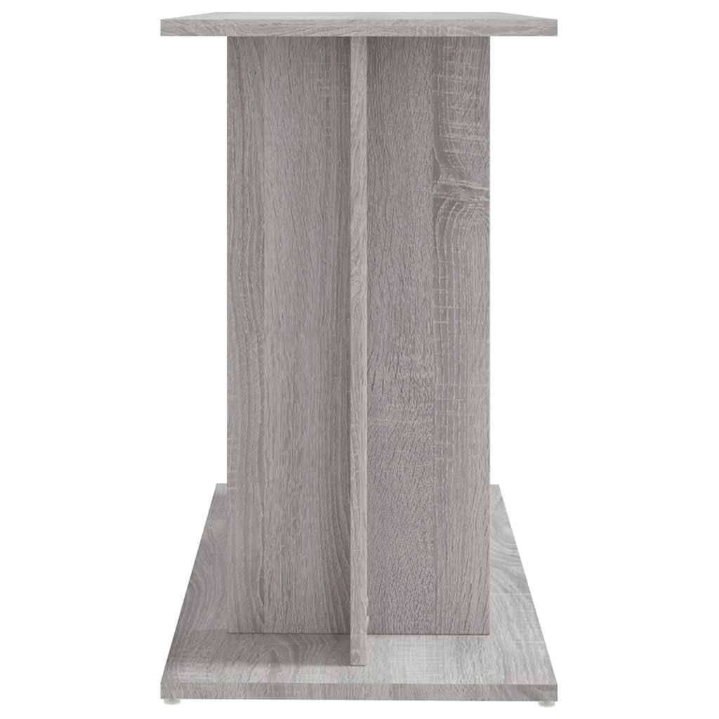 Meuble Aquarium Bois d'Ingénierie Support Rangement 80x35x60cm Gris Sonoma - ComfortXL Outdoor Living - Image 5