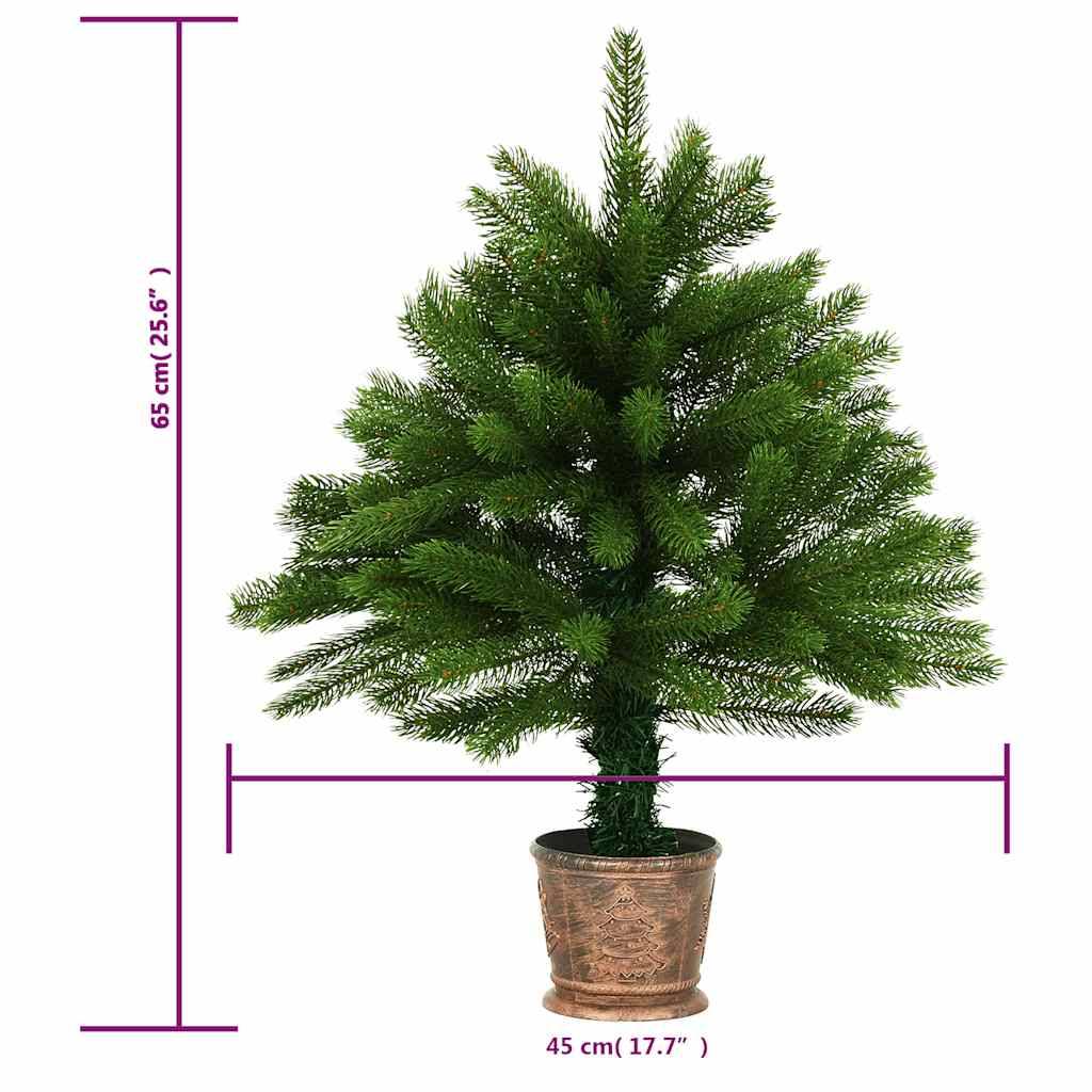ComfortXL - Petit Sapin de Noël Artificiel PE en Panier avec LED Vert 65 cm – ComfortXL Outdoor Living - Image 10