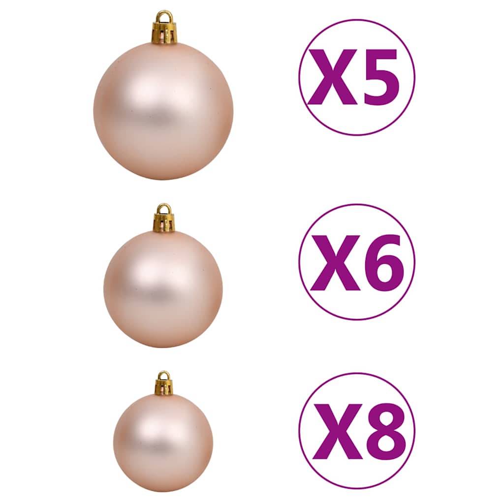 ComfortXL - Petit Sapin de Noël Artificiel PE en Panier avec LED Vert 65 cm – ComfortXL Outdoor Living - Image 7